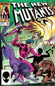 NEW MUTANTS. #16, The (1st Series) (1984) (DAMAGED) (1)