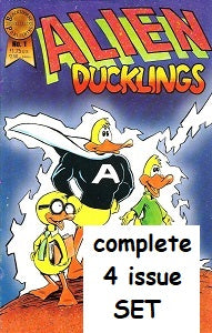 ALIEN DUCKLINGS #1 through #4 SET (1986/1987) (MacGillivray & Ice)