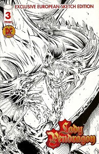 LADY PENDRAGON #3: DYNAMIC FORCES EXCLUSIVE SKETCH COVER (1999) (1)