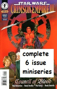 STAR WARS CRIMSON EMPIRE II: Council of Blood #1 through #6 SET (1998-1999) (1)
