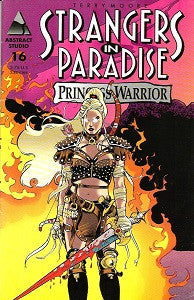 STRANGERS IN PARADISE.. Vol. 3 #16 Alternate Cover (1998) (Terry Moore) (SHOPWORN) (1)