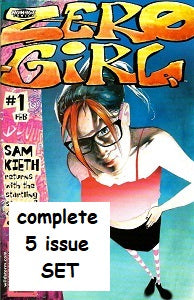 ZERO GIRL #1 through #5 SET (2001) (Sam Keith) (1)